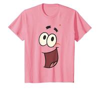 Spongebob Squarepants Patrick Starfish Big Face T-Shirt, Enfant, Rose, 8 Ans