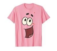 Spongebob Squarepants Patrick Starfish Big Face T-Shirt, Homme, Rose, L