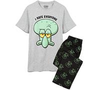 SPONGEBOB SQUAREPANTS Pyjama pour Homme et Adulte Squidward PJ, Gris, XXL