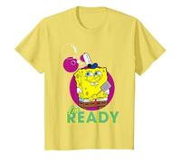 Spongebob Squarepants Ready for Work Comedy Show Classic Années 90 T-Shirt, Enfant, Citron, 4 Ans