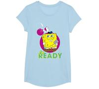 Spongebob Squarepants Ready for Work Comedy Show Classic Années 90 T-Shirt, Fille, Bleu Céleste, M