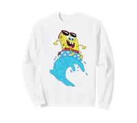 Spongebob Squarepants Rides Wave on USA Stars Inner Tube Sweatshirt