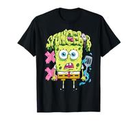 Spongebob Squarepants Scared Horror Green Goo Eye Ball Text T-Shirt