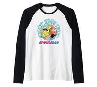 Spongebob Squarepants Seas The Day Spongebob & Patrick Manche Raglan