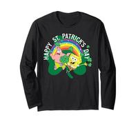 Spongebob Squarepants St. Patrick's Day Holiday Duo Portrait Manche Longue
