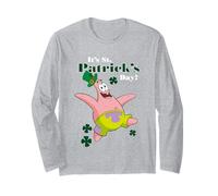 Spongebob Squarepants St. Patrick's Day Patrick Star Manche Longue