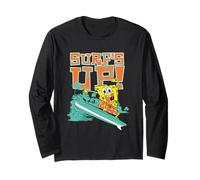 Spongebob Squarepants Surf's Up Palm Trees Manche Longue