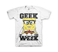 SpongeBob Squarepants - T-Shirt - Manches Courtes - Homme - blanc - Large