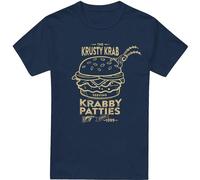 SpongeBob SquarePants - "The Krusty Krab Shock Mono" T-shirt pour homme TV6429 (M) (Bleu marine)