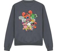 SpongeBob SquarePants - "The Whole Gang" Sweat-shirt pour homme/femme unie TV12829 (L) (Charbon de bois)