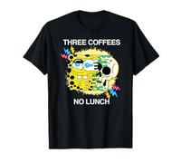 Spongebob Squarepants Three Coffees No Lunch Cool Style T-Shirt