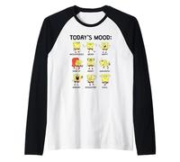 Spongebob Squarepants Today's Mood Funny Emotion Chart Manche Raglan