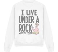 SpongeBob SquarePants - "Under A Rock" Sweat-shirt pour homme/femme unie TV12939 (S) (Blanc)
