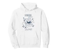 Spongebob Squarepants Vintage Ocean Blue Under The Sea Sweat à Capuche