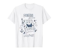Spongebob Squarepants Vintage Ocean Blue Under The Sea T-Shirt
