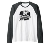 SpongeBob SquarePants Vintage Vampire Bat Halloween Cartoon Manche Raglan