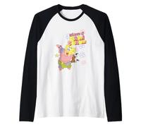 Spongebob Squarepants Welcome to Bikini Bottom Patrick Hug Manche Raglan