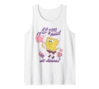 Spongebob Sweeter Than Sugar Candy Hearts Valentine's Day Débardeur