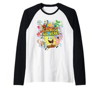 Spongebob The Gang's All Here Manche Raglan