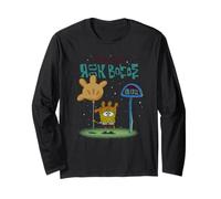 Spongebob Welcome to Rock Bottom Bus Stop Cartoon Manche Longue