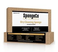 SpongeCo - Éponge de Nettoyage à Sec - Élimination des Poils d'animaux, de la fumée, de la suie, de la poussière et de la saleté - 3 x 6 x 1,5 (éponge Unique)