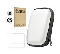 SPONGL Étui de console de jeu et film Temper pour R36S/R35S/RGB20S Protection complète Sac de transport pour console de jeu et accessoires