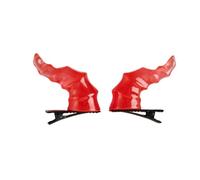 SPONGL Lot de 2 barrettes à cheveux créatives en corne de diable pour femme et adolescente - Style gothique - Pour Halloween, carnaval, fête