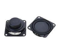 SPONGL Lot de 2 haut-parleurs portables de 5,1 cm Gamme complète 4 Ohm 5 W Haut-parleur stéréo Woofer Accessoires de cinéma maison