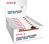 Sponser Sport Food Boîte De Barres Protéinées Faibles En Glucides Brownie Au Chocolat 50g 25 Unités