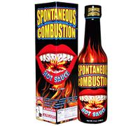 SPONTANEOUS COMBUSTION Sauce piquante à COMBUSTION SPONTANÉE avec Habanero - 5 oz - Essayez si vous osez ! - Cadeau gastronomique parfait pour les fans de sauce piquante