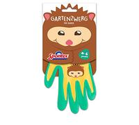 Spontex 1 paire de gants de jardinage pour enfants de 4 à 6 ans avec revêtement en nitrile - Idéal pour jouer et travailler dans le jardin
