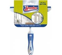 Spontex - Raclette vitre - Raclette douche et lave vitre multi-usages pour verre, carrelage, etc - Lame en caoutchouc résistante de 21,5cm - Raclette compacte et légère - Anneau de suspension