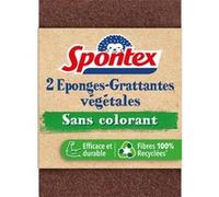 Spontex - 2 Eponges grattantes sans colorant G