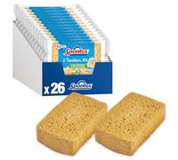 Spontex 26 Éponges Tradition XL Ultra Absorbantes (13 Paquets de 2). Eponges Vaisselle végétales et compostables | Fabriqué en France