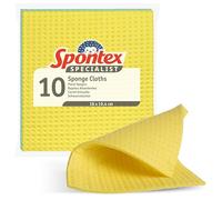 Spontex Carréponges Specialist | Éponges Vaisselle Plates, Nettoyage Professionnel en Cuisine et Salle de Bain | Lot de 10