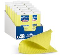 Spontex Carréponges The Essentials | Éponges à Vaisselle Plates Super absorbantes pour essuyer et Nettoyer | 100% certifiée PEFC | 12 x 4 (48 carrés Vaisselle au Total)