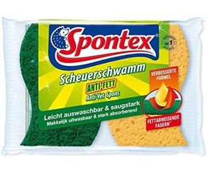 Spontex Éponge à récurer Anti-Graisse pour Toutes Les Surfaces Robustes