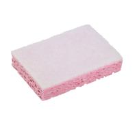 Spontex Eponge grattante Basic double face Sponrex 31 recy Doux - Tampon rose et blanc - Lot de 10
