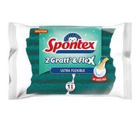 SPONTEX - Eponge gratte & flex ultra flexible non rayante. - SPONTEX