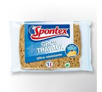 Spontex - Eponge gros travaux / Blonde - 16 x 11 cm