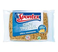 Spontex Eponge Gros Travaux Ultra Résistante avec Fibres De Renfort (Lot de 3