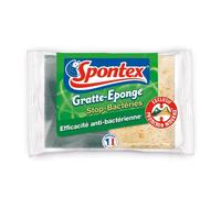 SPONTEX Éponges à récurer antibactériennes - Lot de 2