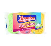 Spontex Éponge Trio Colors ergonomique - Lot de 3