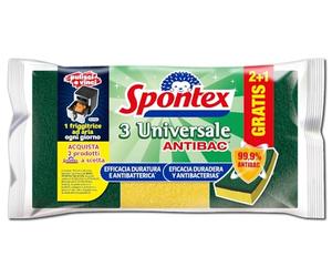 Spontex - éponges abrasives universel - 2 + 1 pièces
