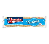 Spontex Eponges végétales Tradition x3 (Lot de 6 Soit 18 éponges)