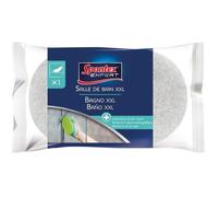 SPONTEX EXPERT – Éponge salle de bain XXL – Cellulose ultra-absorbante – 1 éponge gris/vert