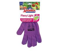 Spontex Flexy Light Lot de 2 paires de gants flexibles pour femme avec picots antidérapants en maille textile Taille S