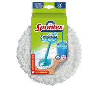 Spontex Full Action Recharge Tête de balai Spécial Coins | Atteint les coins difficiles d’accès | Système de rinçage et d’essorage facile à 360° | Nettoie les sols stratifiés, planchers et carrelages