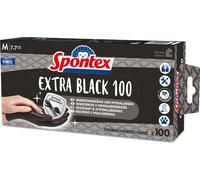 Spontex Gant en vinyle Extra Black taille M noir 100 pièces