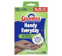 Spontex Gants jetables multi-usages en latex Lot de 100
